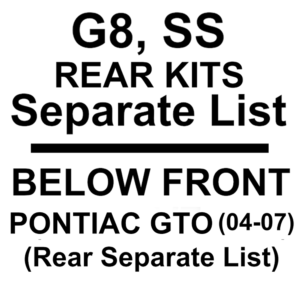 gm pontiac <kv pn 12>201718 1g</kv pn 12><br/><kv orange>gto ('04 '07)</kv orange><br/> ( pair )<br/>front top strut mounts<br/> specially designed to prevent resolve <br/> premature failure of oem mounts<br/> includes bearings (copy)